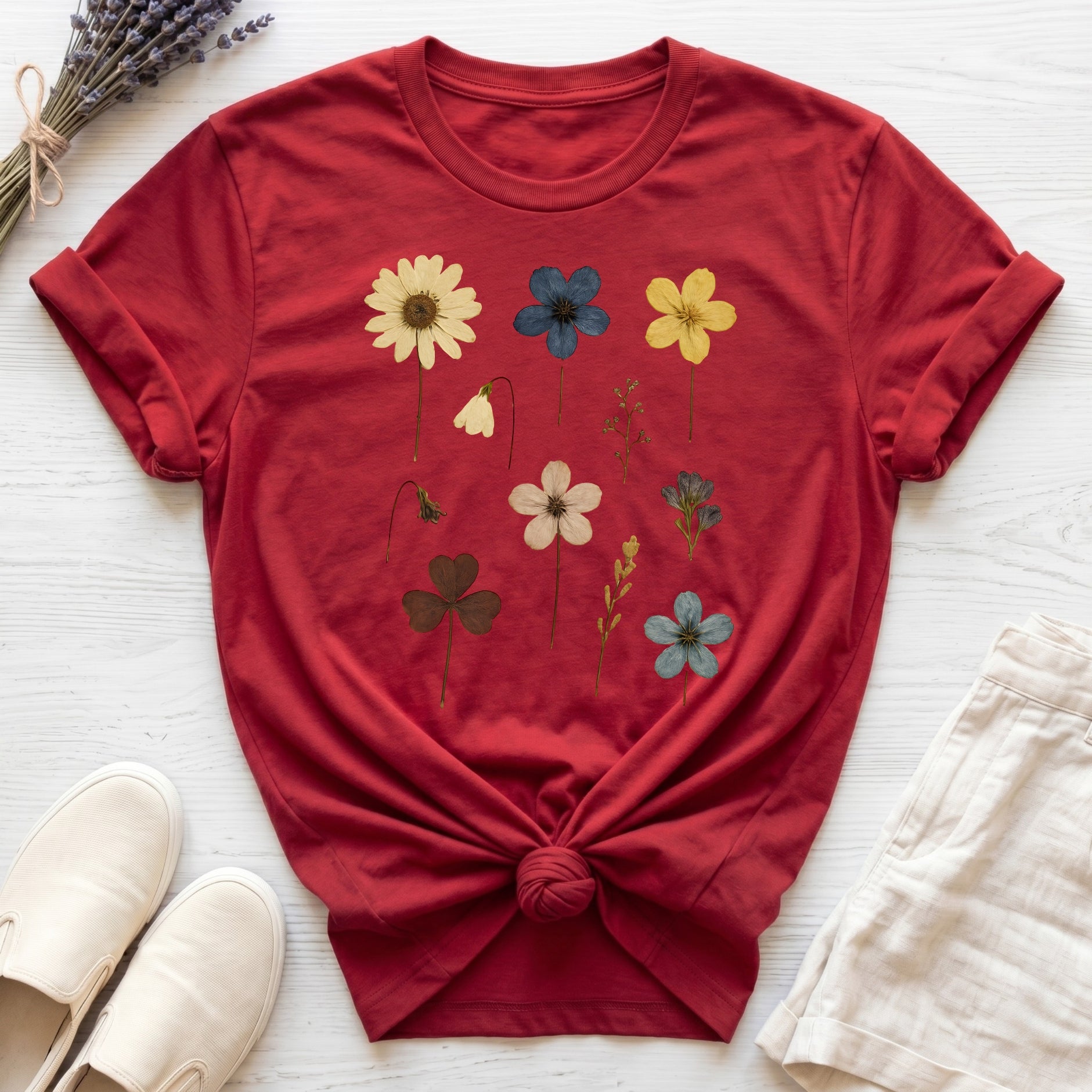 Pressed Flowers I Organic T-Shirt