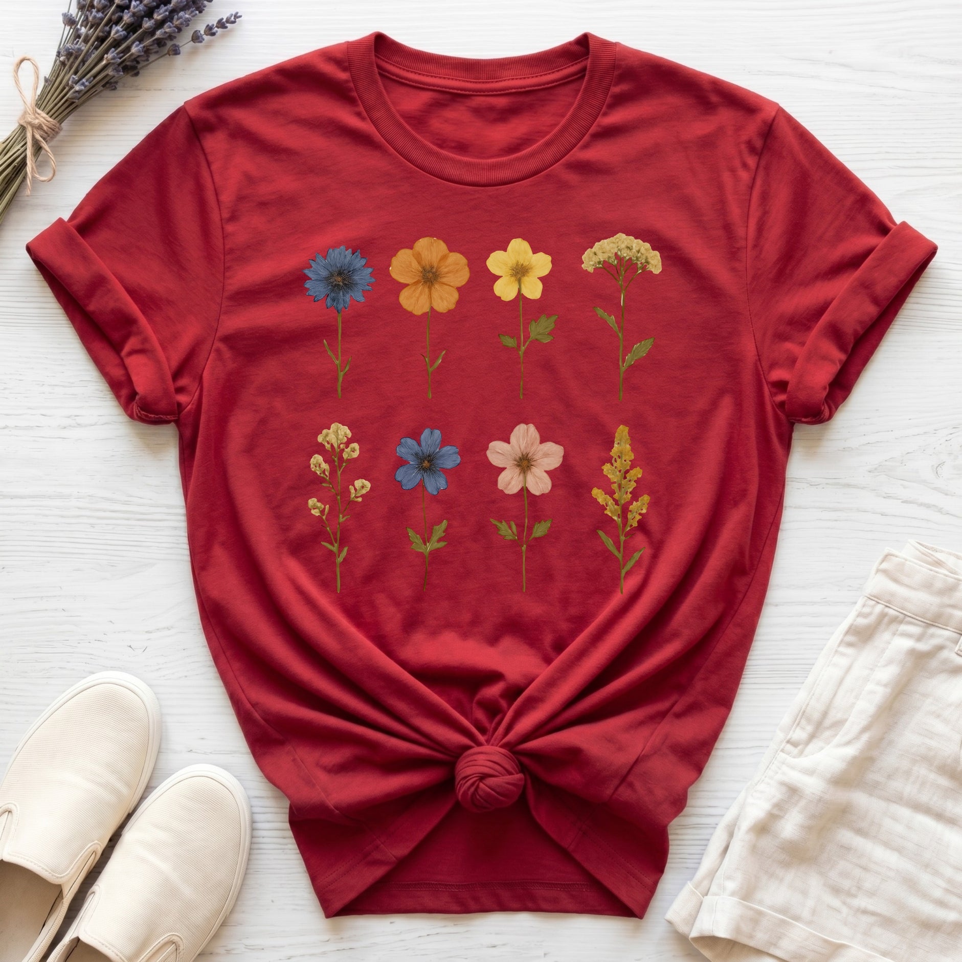 Pressed Flowers II Organic T-Shirt
