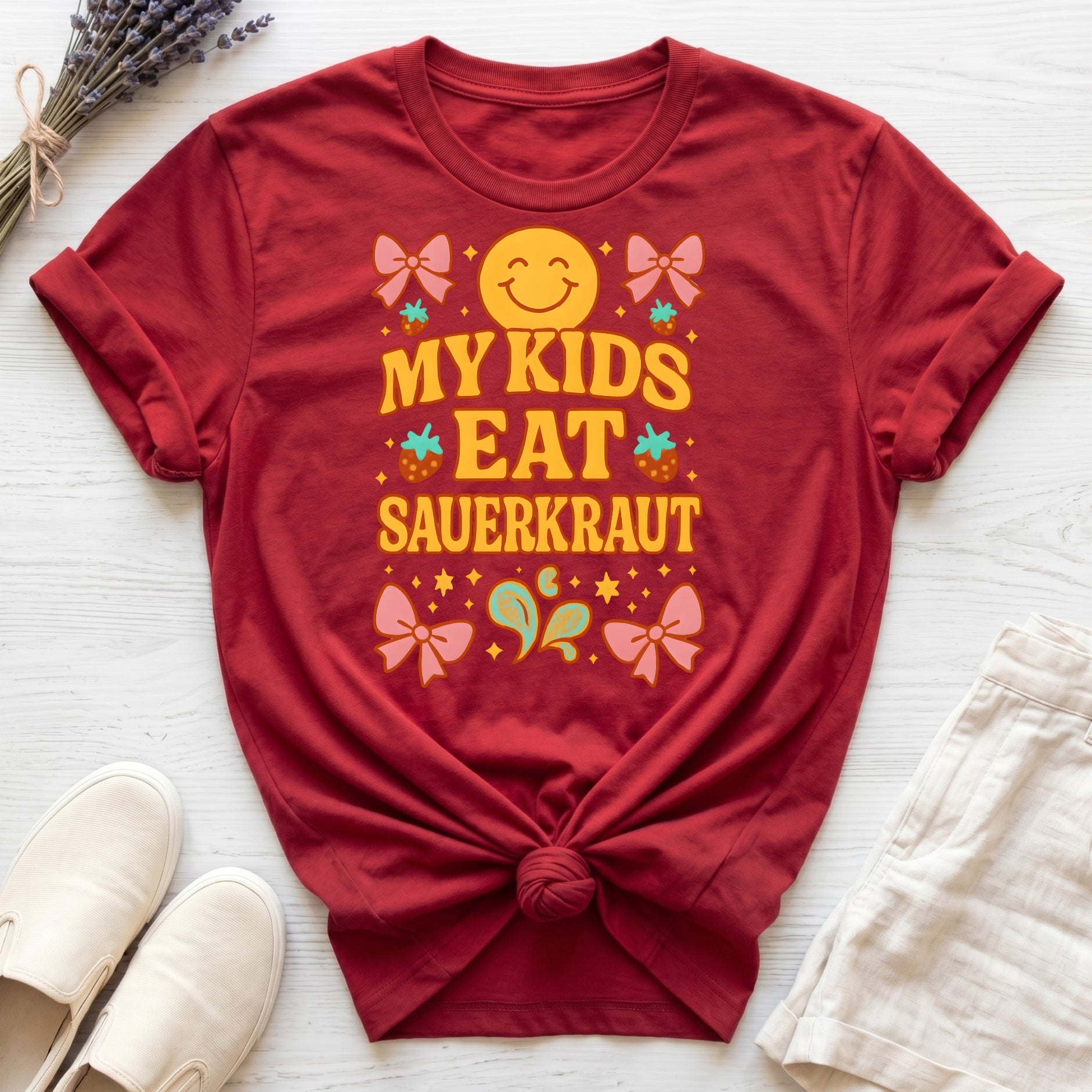 My Kids Eat Sauerkraut Organic T-Shirt