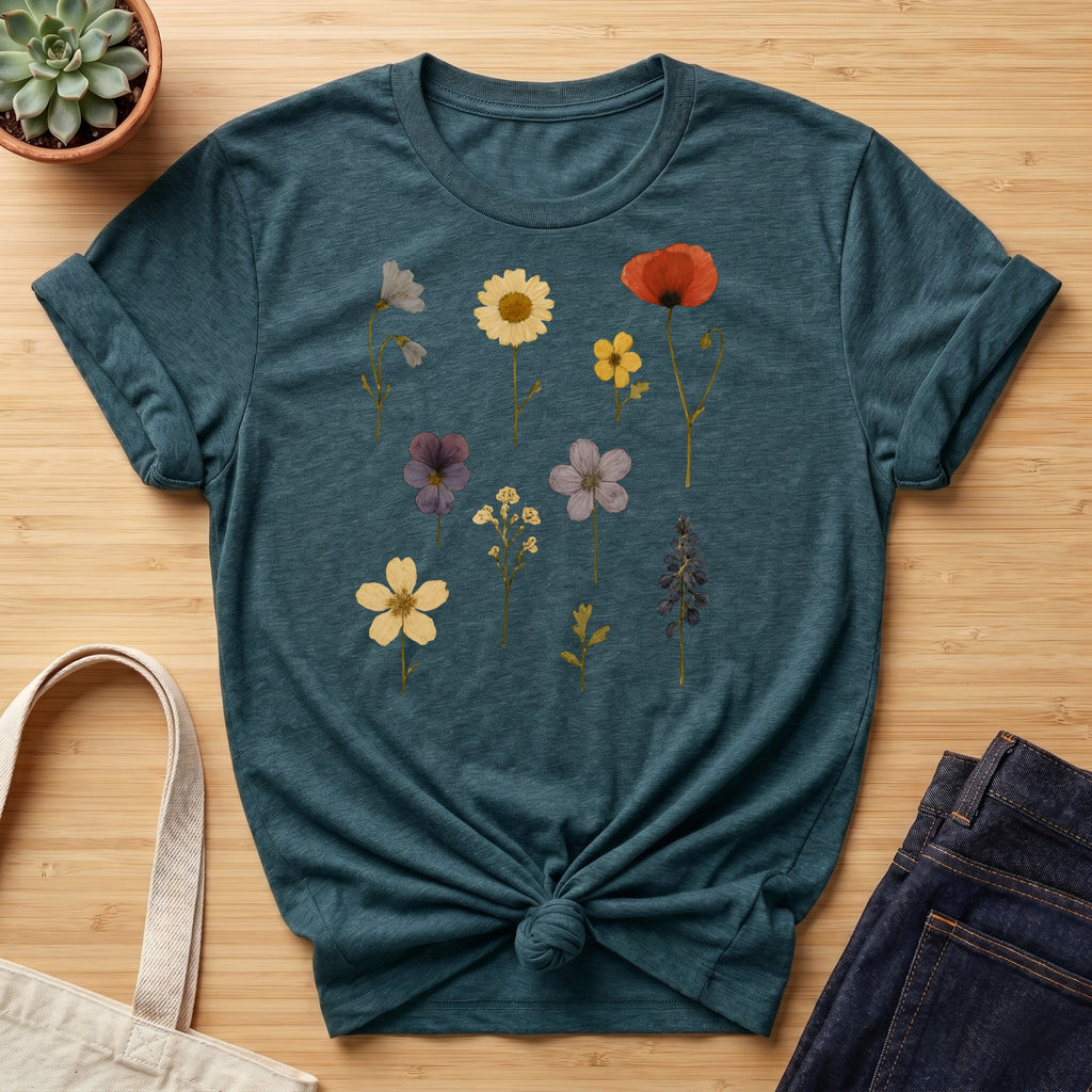 Pressed Flowers III Organic T-Shirt