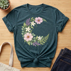 Floral Moon Organic T-Shirt