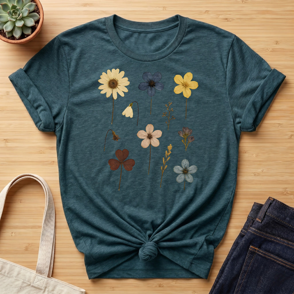 Pressed Flowers I Organic T-Shirt