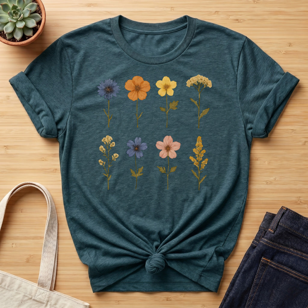 Pressed Flowers II Organic T-Shirt