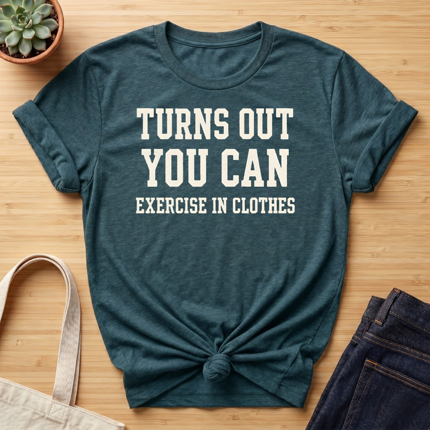 Exercise In Clothes Organic T-Shirt