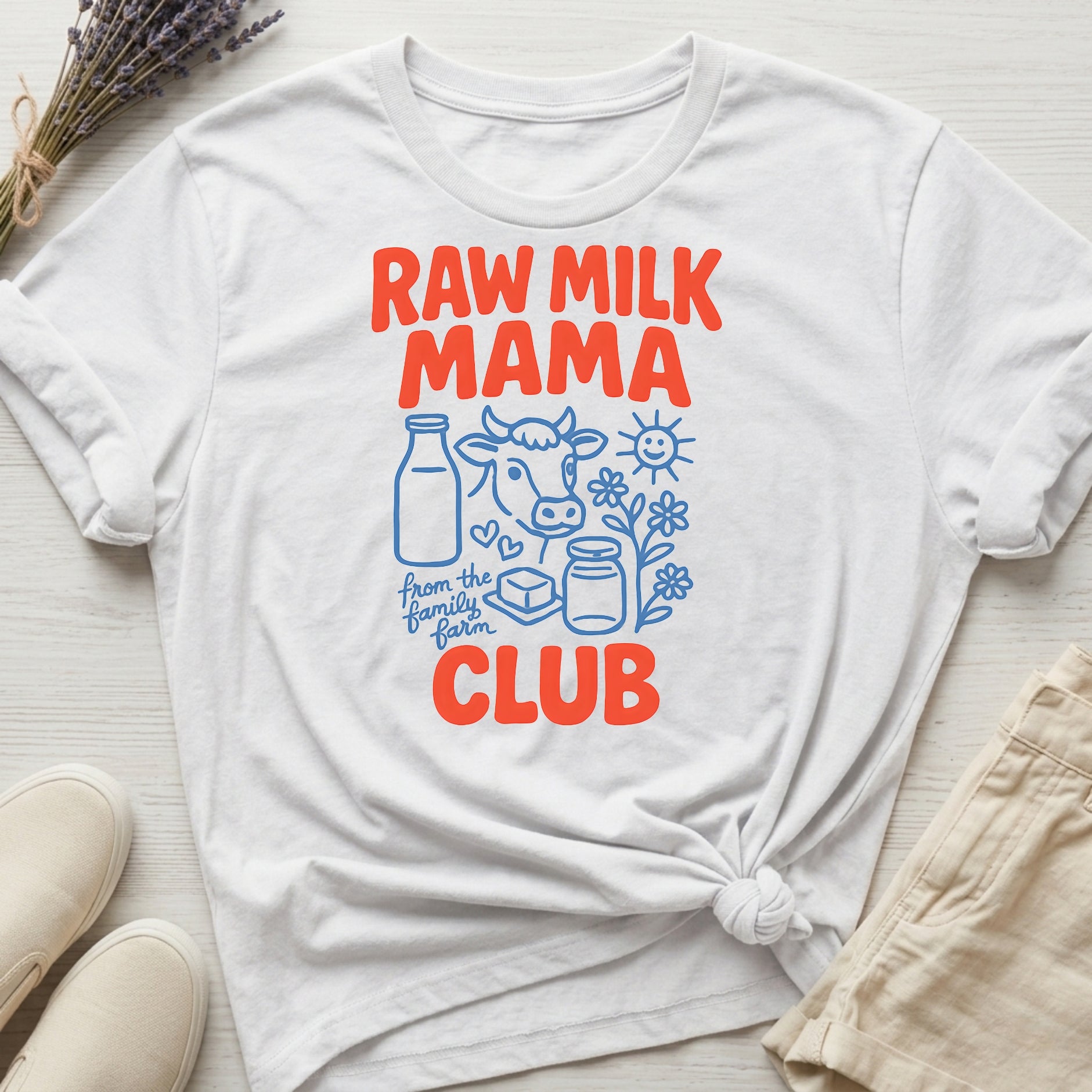 Raw Milk Mama Club Organic T-Shirt