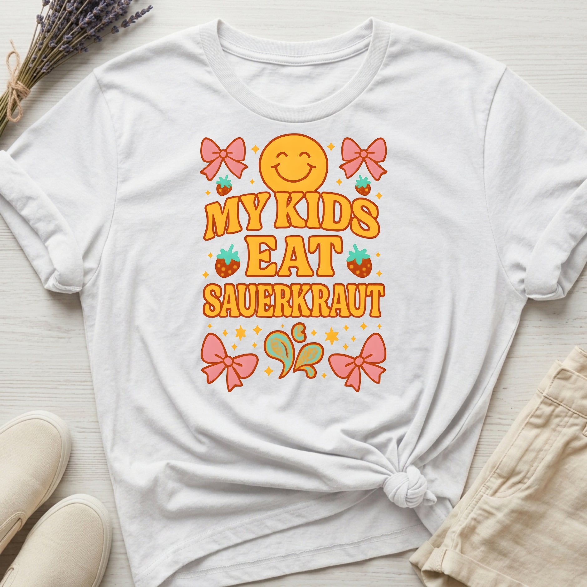 My Kids Eat Sauerkraut Organic T-Shirt