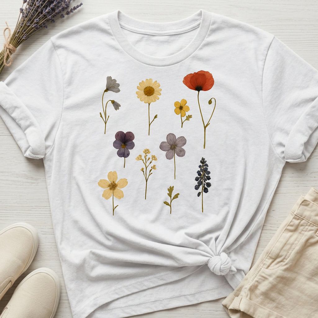 Pressed Flowers III Organic T-Shirt