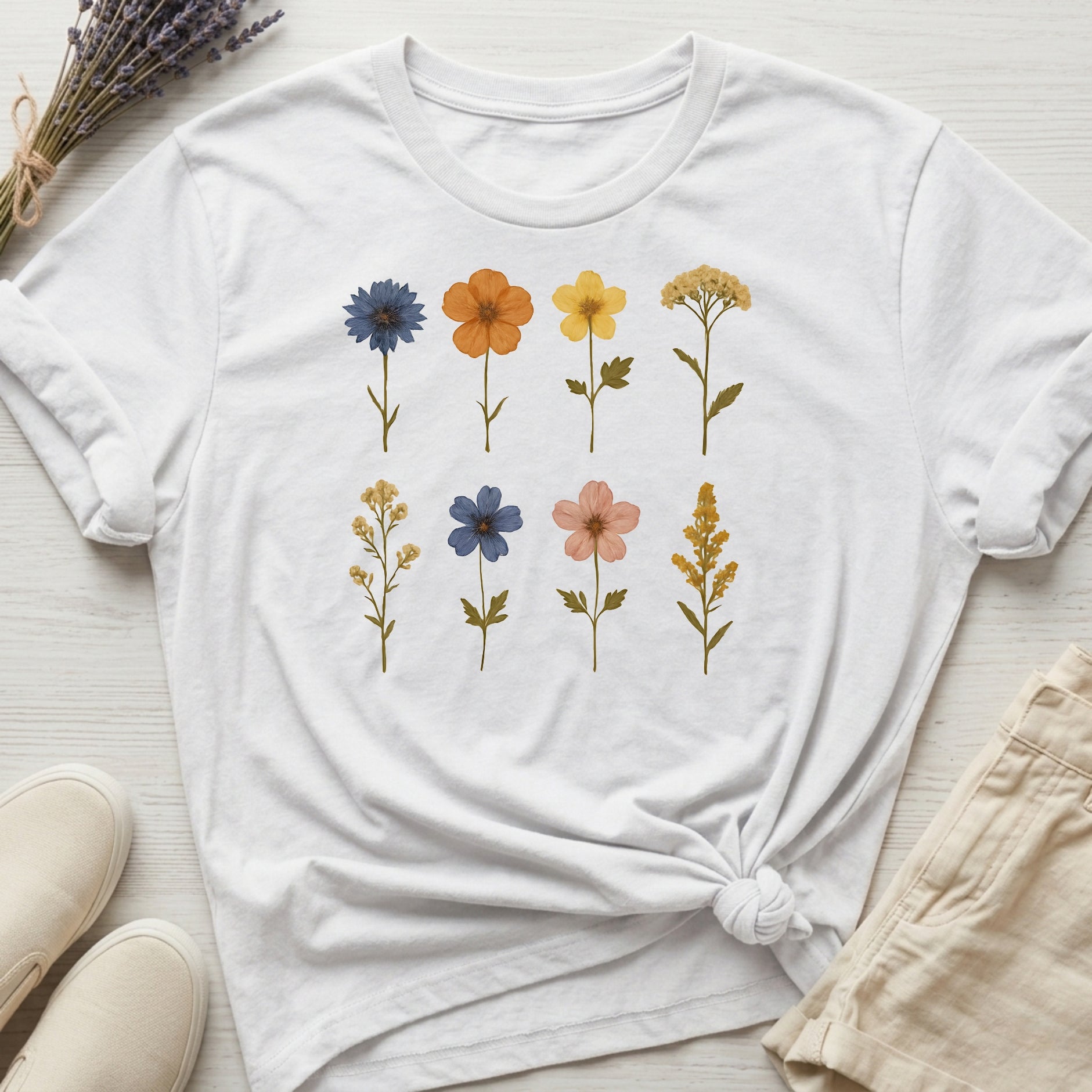 Pressed Flowers II Organic T-Shirt