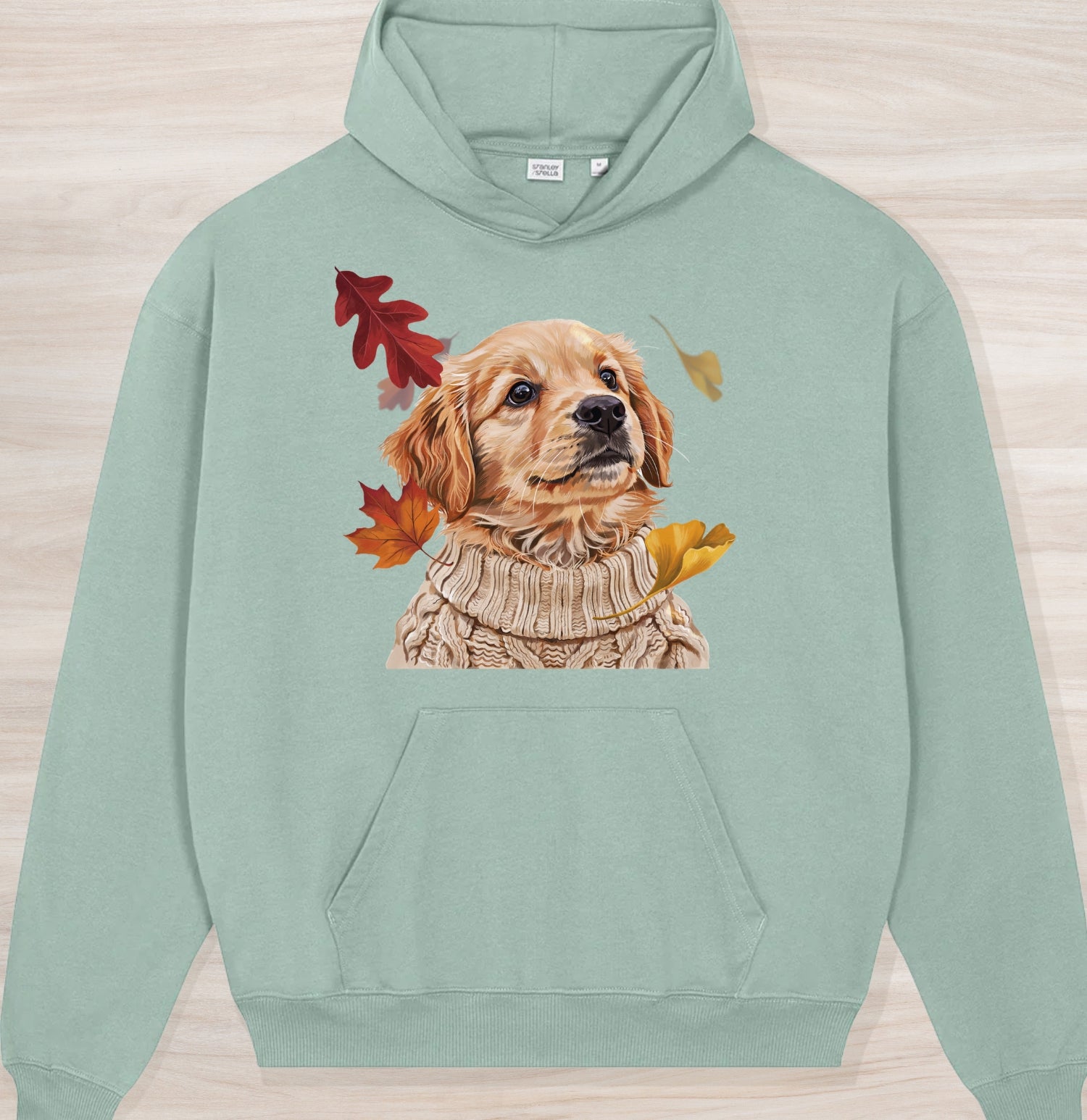 Fall Golden Retriever II Organic Oversized Hoodie