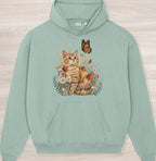 Fall Nature Kitten Organic Oversized Hoodie