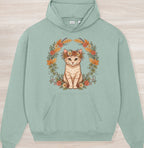 Fall Crown Kitten Organic Oversized Hoodie