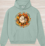 Fall Sleeping Cat Organic Oversized Hoodie