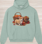 Fall Corgi Organic Oversized Hoodie