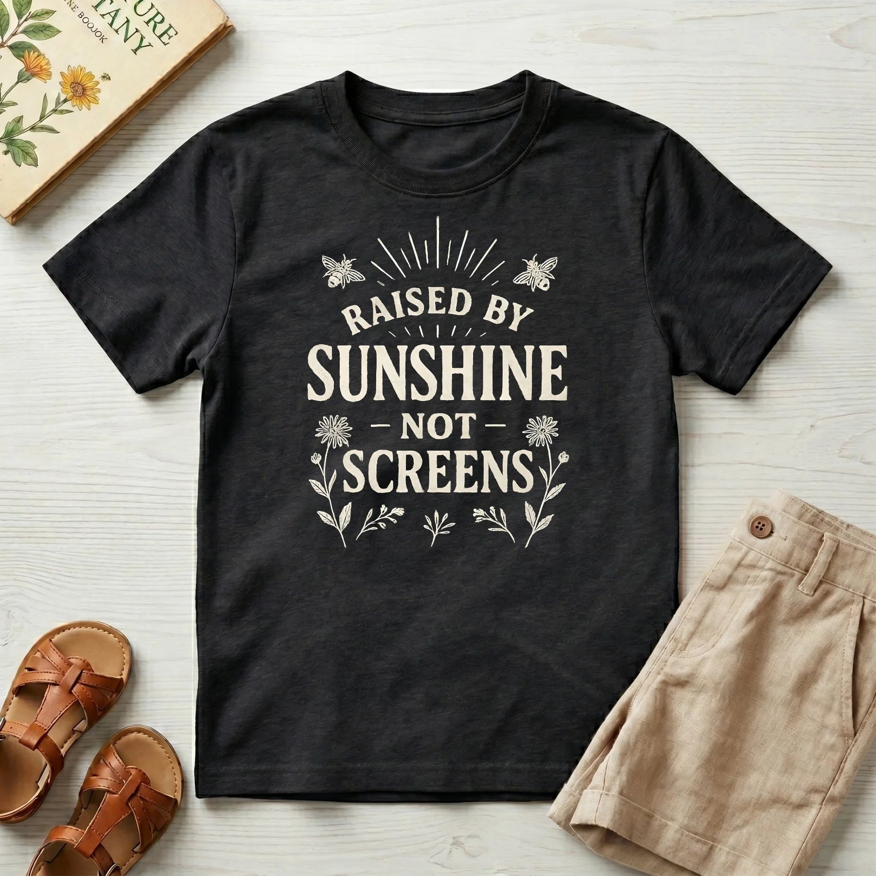 Kids: "Raised By Sunshine" Organic T-Shirt