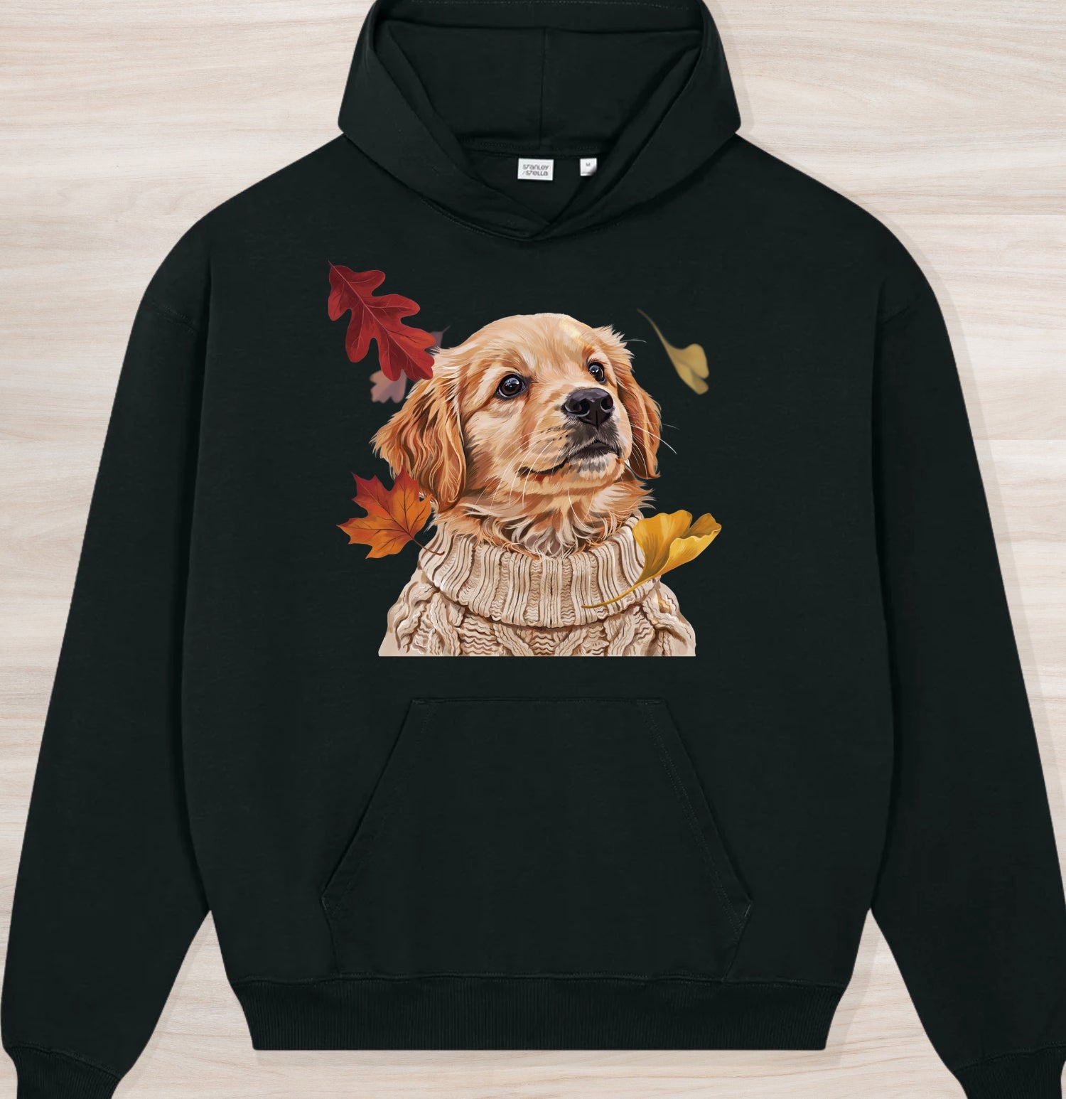 Fall Golden Retriever II Organic Oversized Hoodie