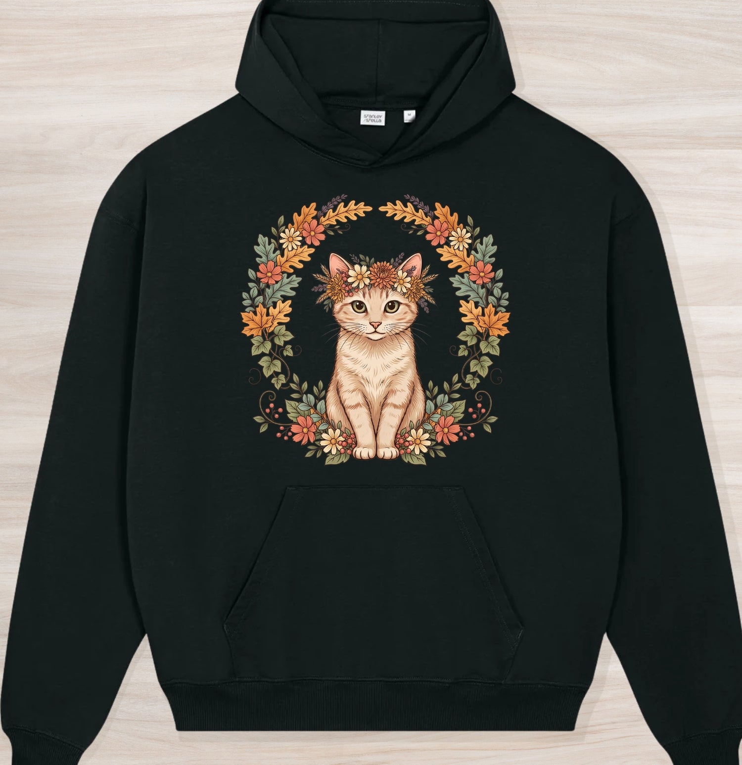 Fall Crown Kitten Organic Oversized Hoodie
