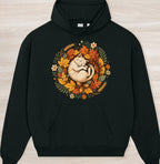 Fall Sleeping Cat Organic Oversized Hoodie