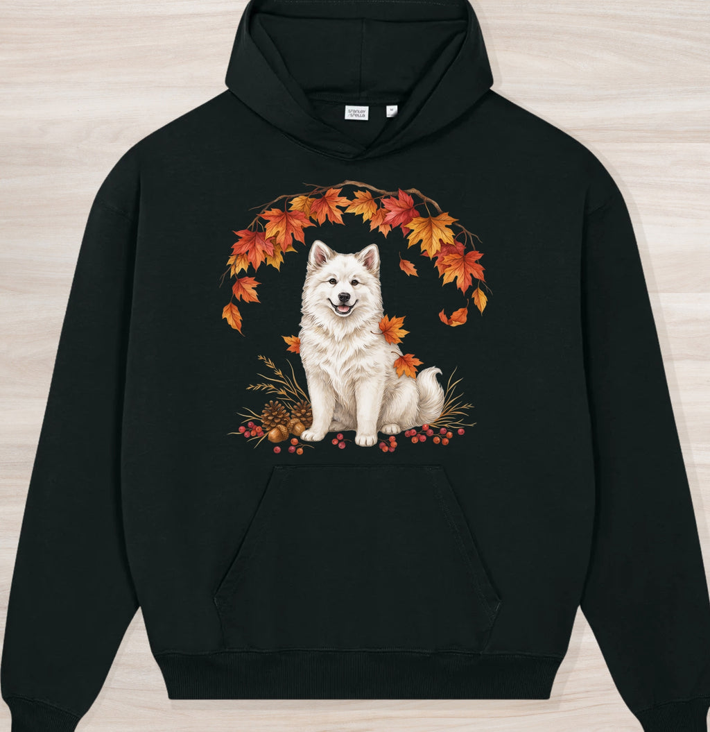 Fall Samoyed Organic Oversized Hoodie