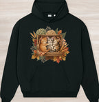 Fall Sleepy Kittens II Organic Oversized Hoodie