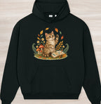 Fall Nature Kitten Organic Oversized Hoodie