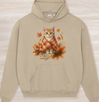 Fall Cozy Kitten Organic Oversized Hoodie