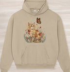 Fall Nature Kitten Organic Oversized Hoodie