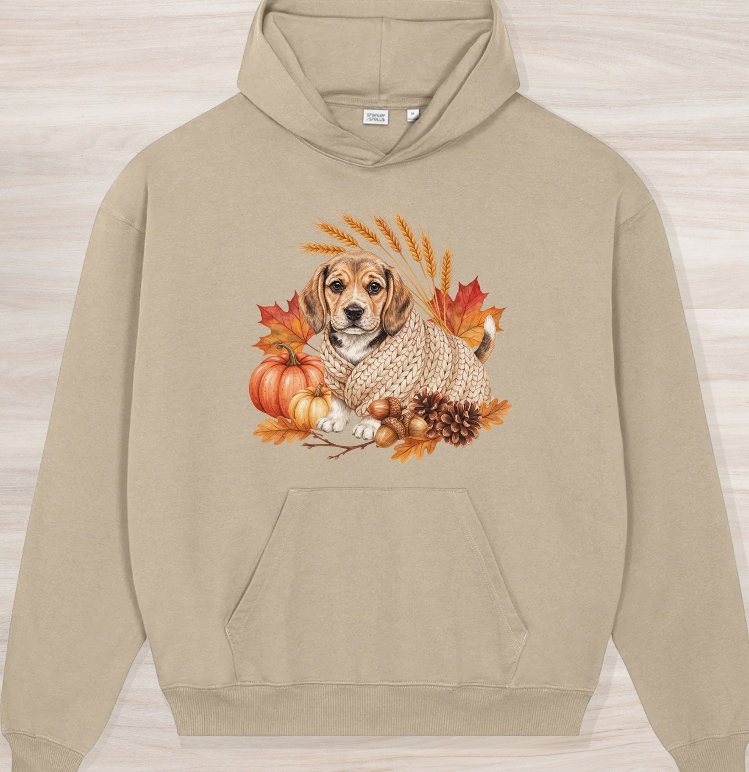 Fall Beagle Organic Oversized Hoodie