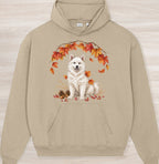 Fall Samoyed Organic Oversized Hoodie