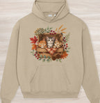 Fall Sleepy Kittens III Organic Oversized Hoodie