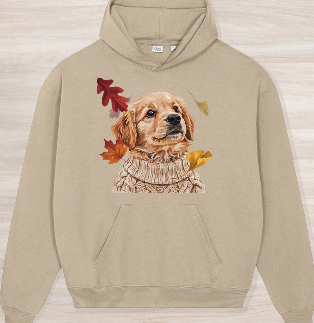 Fall Golden Retriever II Organic Oversized Hoodie