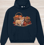 Fall Corgi Organic Oversized Hoodie