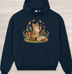 Fall Nature Kitten Organic Oversized Hoodie
