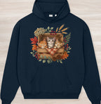Fall Sleepy Kittens III Organic Oversized Hoodie