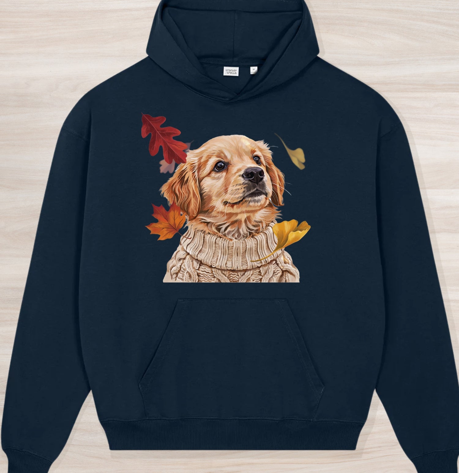 Fall Golden Retriever II Organic Oversized Hoodie