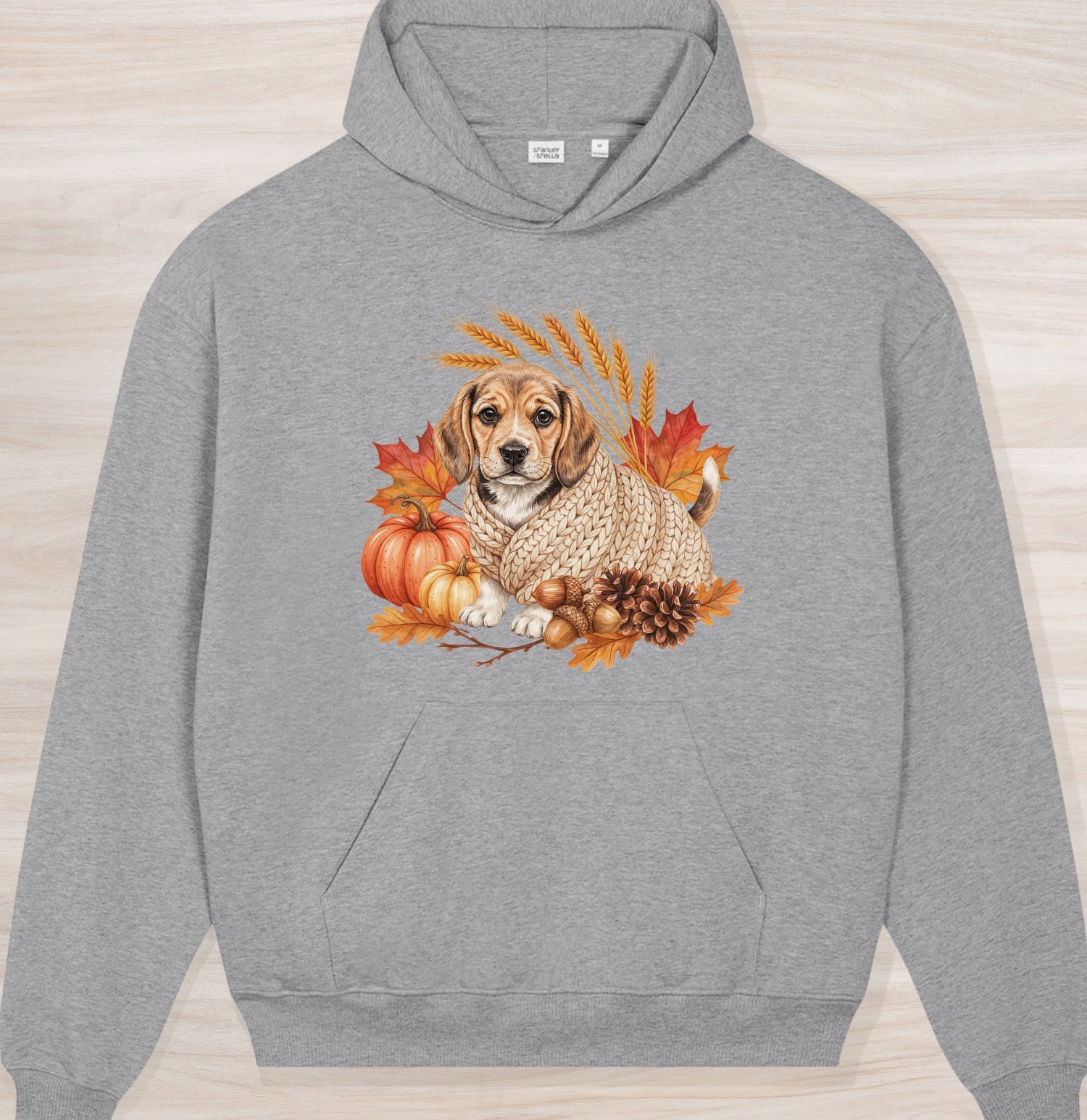 Fall Beagle Organic Oversized Hoodie