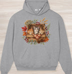 Fall Sleepy Kittens III Organic Oversized Hoodie