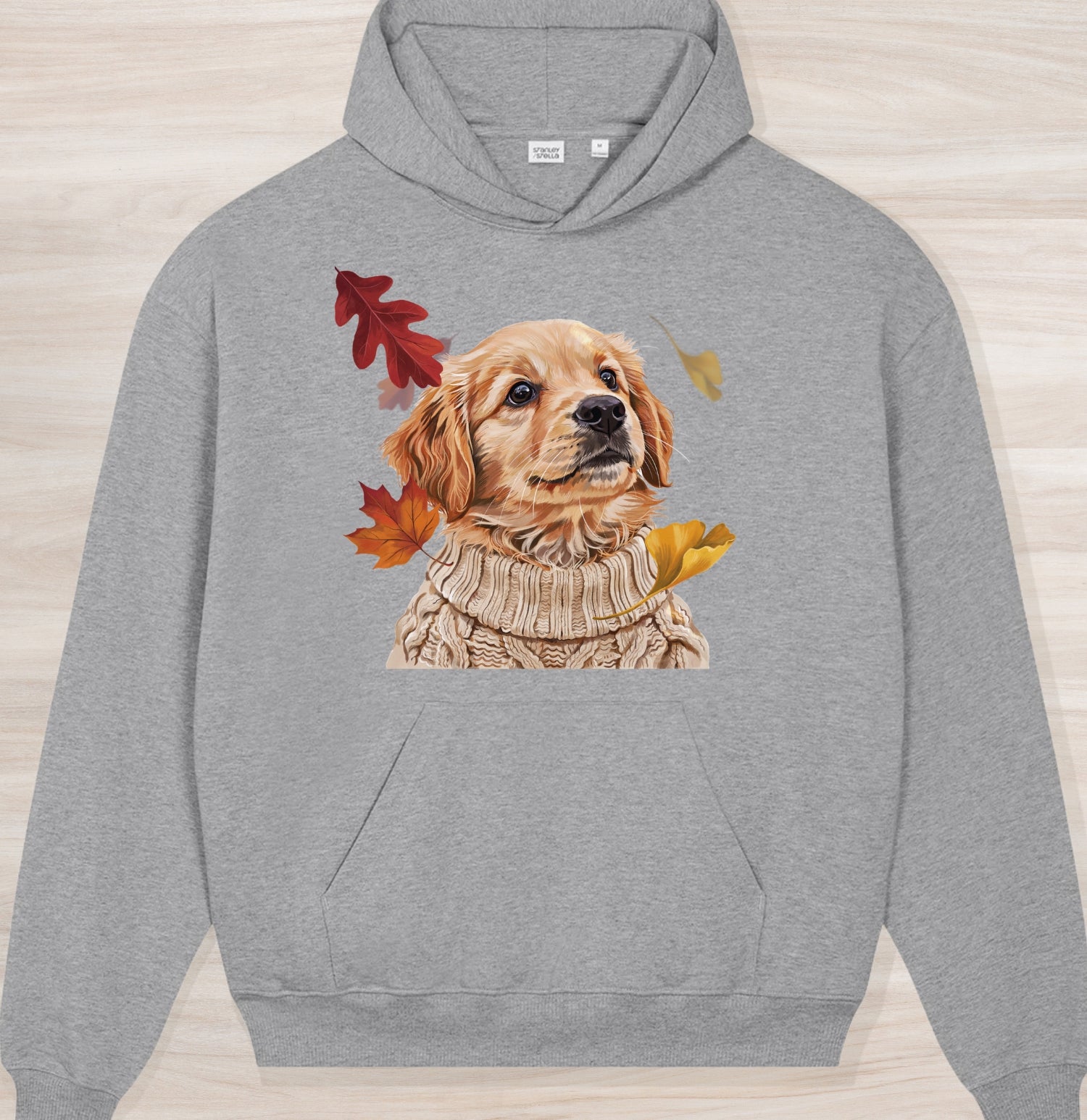 Fall Golden Retriever II Organic Oversized Hoodie