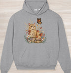 Fall Nature Kitten Organic Oversized Hoodie