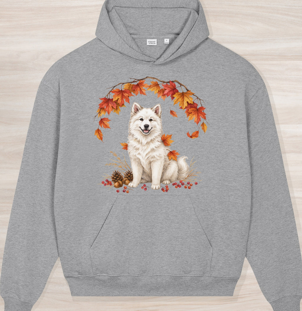 Fall Samoyed Organic Oversized Hoodie