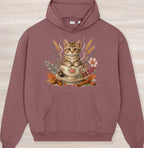 Fall Teacup Kitten Organic Oversized Hoodie