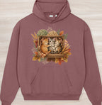 Fall Sleepy Kittens II Organic Oversized Hoodie