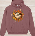 Fall Sleeping Cat Organic Oversized Hoodie