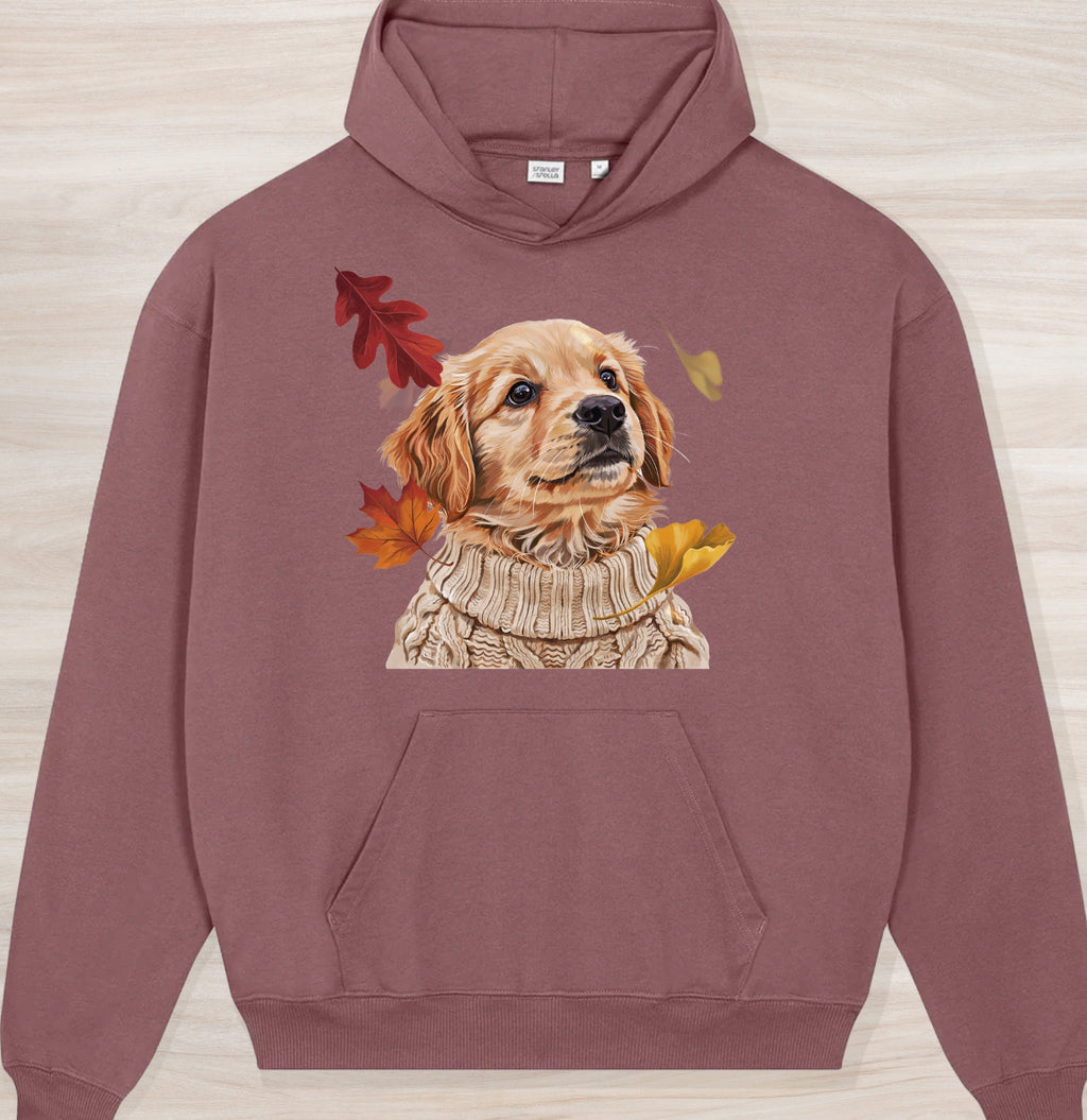 Fall Golden Retriever II Organic Oversized Hoodie