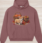 Fall Corgi Organic Oversized Hoodie