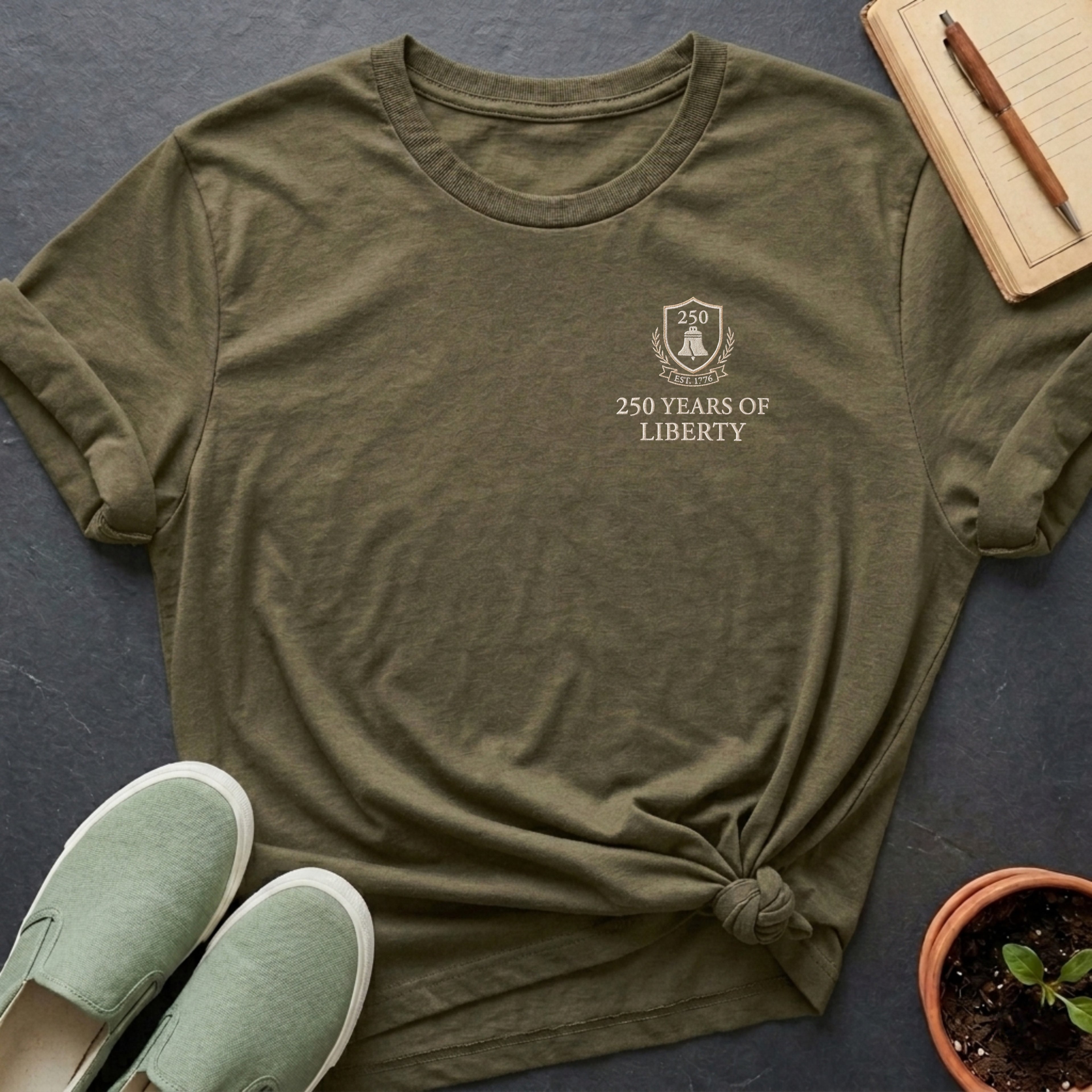 250 Years Of Liberty Organic T-Shirt