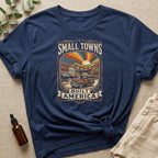 Small Towns Built America Organic T-Shirt