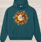 Fall Sleeping Cat Organic Oversized Hoodie