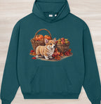 Fall Corgi Organic Oversized Hoodie