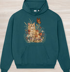 Fall Nature Kitten Organic Oversized Hoodie