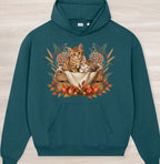 Fall Sleepy Kittens Organic Oversized Hoodie